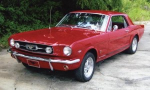 1965 Ford Mustang in Dakota Red